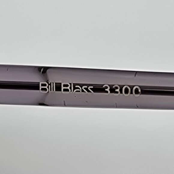 Bill Blass 3300 Universal Crystal Grey Frame Blue Glass Lens Aviator Sunglasses - Picture 9 of 16